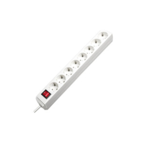 Brennenstuhl Eco-Line + Switch & 1,5 mm² Ø Cable 8AC-uitgang(en) 3m Wit Overspanningsbeveiliging
