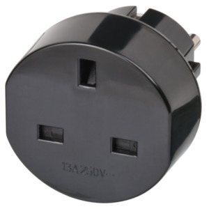 Brennenstuhl Travel Adapter GB/earthed Zwart netvoeding & inverter