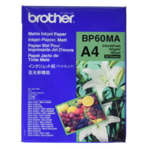 Brother BP-60MA papier voor inkjetprinter A4 (210x297 mm) Mat 25 vel Wit