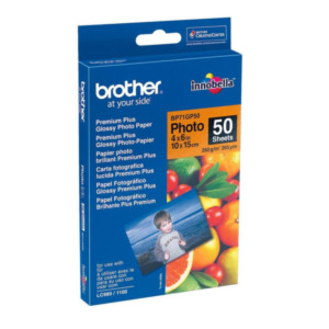 Brother BP-71GP50 pak fotopapier Wit