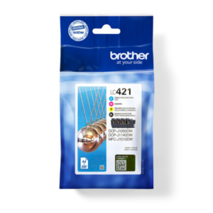 Brother LC-421VAL PagePack 4 stuk(s) Origineel Normaal rendement Zwart, Cyaan, Magenta, Geel