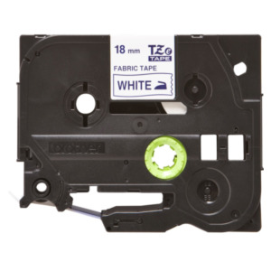 Brother TZE-FA4 labelprinter-tape Blauw op wit