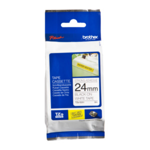Brother TZE-S251 labelprinter-tape Zwart op wit TZ