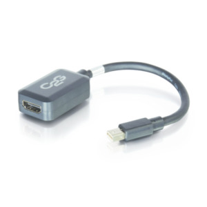 Cables To Go 0.2m Mini DisplayPort M / HDMI F 0,2 m Zwart