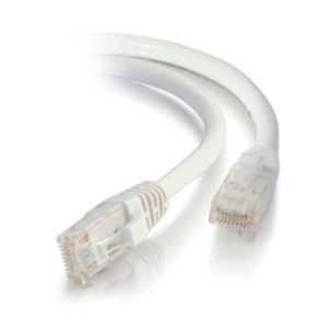 Cables To Go 0,5m Cat5e Booted Unshielded (UTP) netwerkpatchkabel - wit