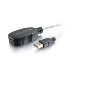 Cables To Go 12m USB 2.0 USB-kabel USB A Wit