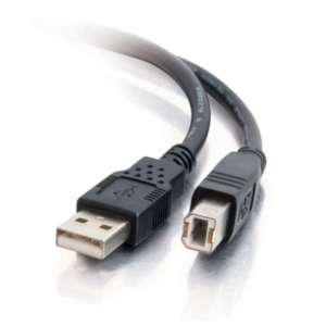 Cables To Go 1m USB 2.0 A/B kabel - zwart