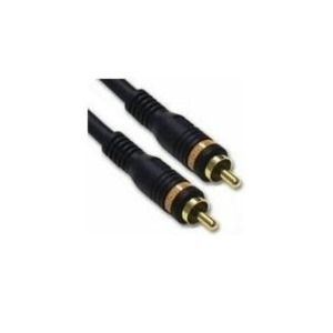 Cables To Go 1m Velocity Digital Audio Coax Cable coax-kabel RCA Zwart