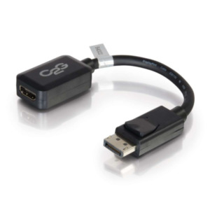 Cables To Go 20cm DisplayPort M / HDMI F 0,2 m Zwart