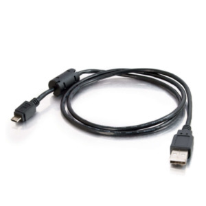 Cables To Go 2.0m USB 2.0 USB-kabel 2 m USB A Micro-USB B Zwart