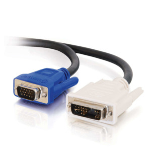 Cables To Go 2m DVI-A M / HD15 M Cable VGA (D-Sub) Zwart