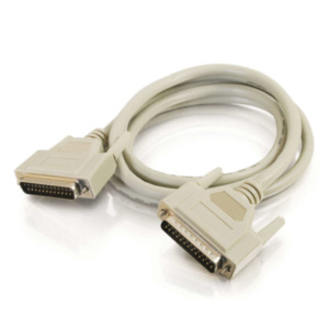 Cables To Go 2m IEEE-1284 DB25 M/M Cable parallelle kabel Grijs