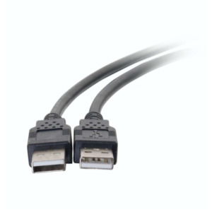 Cables To Go 2m USB 2.0 A mannelijk naar A mannelijke kabel – Zwart