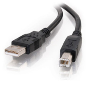 Cables To Go 2m USB 2.0 A/B kabel - Zwart