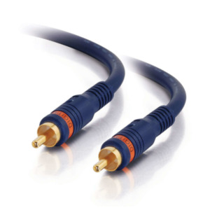 Cables To Go 2m Velocity Digital Audio Coax Cable composiet videokabels RCA Zwart