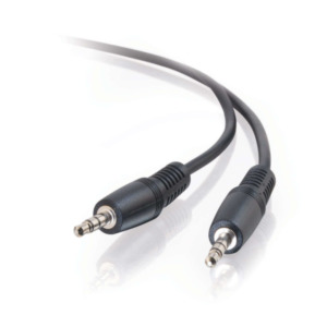 Cables To Go 3.5 mm - 3.5 mm 1m M/M audio kabel 3.5mm Zwart