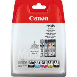 Canon PGI-580/CLI-581 5.6ml 11.2ml Zwart, Cyaan, Magenta, Geel inktcartridge