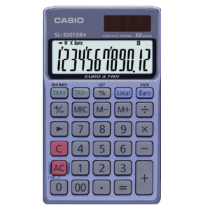 Casio SL-320TER calculator Pocket Financiële rekenmachine Grijs