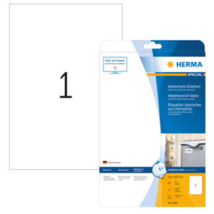 Certech HERMA 4866 printeretiket Wit Zelfklevend printerlabel