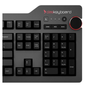 Cherry Das Keyboard DASK4MKPROSIL toetsenbord USB Zwart, Bruin