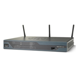 Cisco 881 draadloze router Fast Ethernet Zwart, Blauw