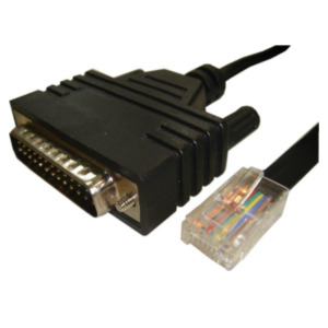 Cisco CAB-CONAUX= seriële kabel Zwart 1,8 m DB25 RJ-45
