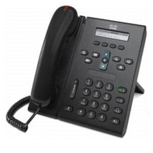 Cisco Unified IP Phone 6921, Slimline Handset Zwart