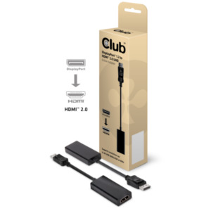 CLUB3D Displayport™ 1.2 to HDMI™ 2.0 UHD Active Adapter