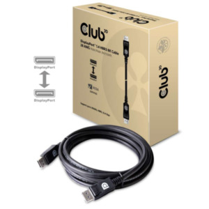 CLUB3D DisplayPort 1.4 HBR3 8K Kabel Male/Male 3 meter