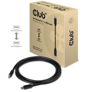 CLUB3D Mini DisplayPort 1.4 Kabel HBR3 8K60Hz M/M 2 meter