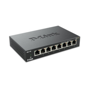 D-link D-Link DGS-108 netwerk-switch Unmanaged L2 Gigabit Ethernet (10/100/1000) Zwart