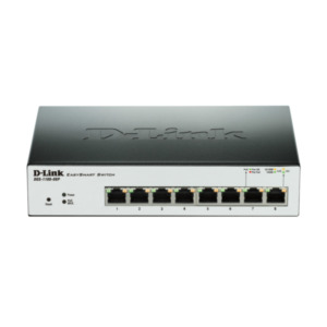 D-link D-Link DGS-1100-08P netwerk-switch Managed L2 Gigabit Ethernet (10/100/1000) Power over Ethernet (PoE) Zwart