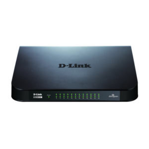 D-link D-Link GO-SW-24G Unmanaged L2 Gigabit Ethernet (10/100/1000) 1U Zwart