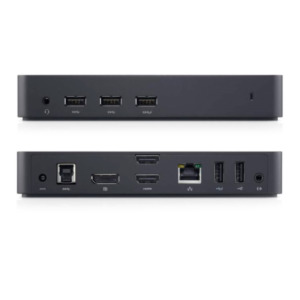 Dell 452-BBOP laptop dock & poortreplicator Bedraad USB 3.2 Gen 1 (3.1 Gen 1) Type-A Zwart