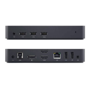 Dell 452-BBOU laptop dock & poortreplicator Bedraad USB 3.2 Gen 1 (3.1 Gen 1) Type-A Zwart