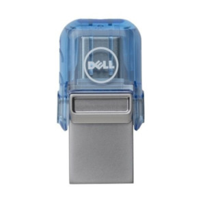 Dell AB135396 USB flash drive 128 GB USB Type-A / USB Type-C 3.2 Gen 1 (3.1 Gen 1) Blauw, Zilver