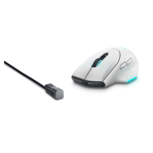 Dell Alienware AW620M muis Gamen Rechtshandig RF Wireless + USB Type-C Optisch 26000 DPI