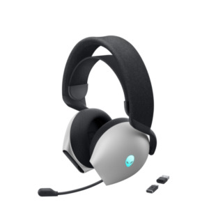 Dell Alienware AW720H Headset Bedraad en draadloos Hoofdband Gamen USB Type-C Zwart, Wit