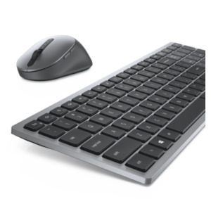 Dell KM7120W toetsenbord Inclusief muis Kantoor RF-draadloos + Bluetooth QWERTY Grijs, Titanium