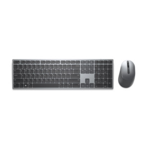 Dell KM7321W toetsenbord Inclusief muis Kantoor RF-draadloos + Bluetooth AZERTY Belgisch Grijs, Titanium