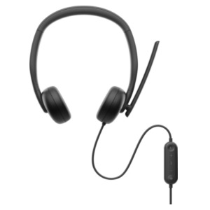 Dell WH3024 Headset Bedraad Hoofdband Oproepen/muziek USB Type-C Zwart