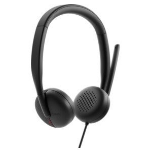 Dell WH3024 Headset Bedraad Hoofdband Oproepen/muziek USB Type-C Zwart