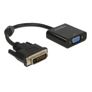 DeLOCK 0.16m DVI-D/VGA 0,245 m VGA (D-Sub) Zwart