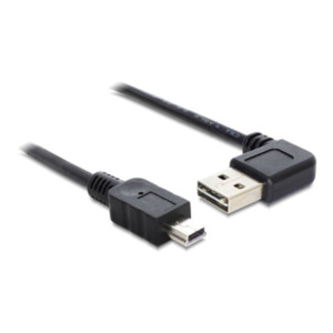 DeLOCK 2m USB 2.0 A - miniUSB m/m USB-kabel USB A Mini-USB A Zwart