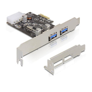 DeLOCK 2x USB 3.0 PCI Express card interfacekaart/-adapter Intern USB 3.2 Gen 1 (3.1 Gen 1)