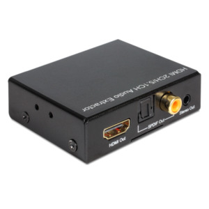 DeLOCK 62492 tussenstuk voor kabels HDMI HDMI, 3.5mm, S/PDIF, RCA Zwart