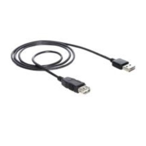 DeLOCK EASY-USB 2.0-A - USB 2.0-A, 1m USB-kabel USB A Zwart