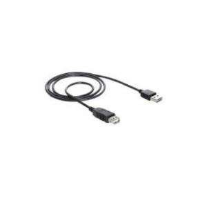 DeLOCK EASY-USB 2.0-A - USB 2.0-A, 2m USB-kabel USB A Zwart