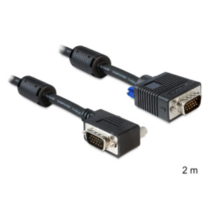 DeLOCK SVGA 2 m VGA kabel VGA (D-Sub) Zwart