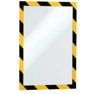 Durable Duraframe Security A4 magnetic frame Black,Yellow